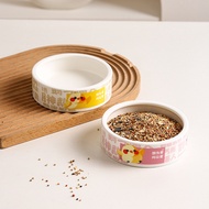 Mangkuk makanan burung nuri, mangkuk kecil seramik, pemakan burung, mangkuk burung nuri, bekas makan