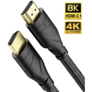 mytysun Ultra HD 8K HDMI Cable 1.8M Fiber 2.1 HDMI Cable |Support High Speed 48Gbps 8K@60Hz, 4K@120Hz, HDCP 2.2, Dynamic