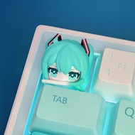 Hatsune Miku Keycap fufuVOCALOID Two-Dimensional Cartoon Resin Keycap Unique Three-Dimensional Keyca