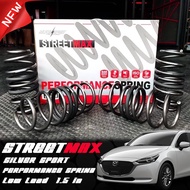 SILVER STREETMAX สปริงโหลด 1.5 นิ้ว จำนวน 4 ตัวรอบคัน (MAZDA - M2 DJ)