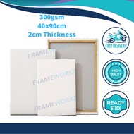 Stretched Artist Canvas [90x40cm] 2cm Thickness for Oil/Acrylic Painting
