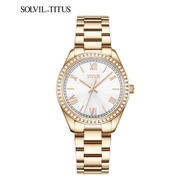 Solvil et Titus W06-03150-013 Women's Quartz Analogue Watch in Silver White Dial and Stainless Steel Strap