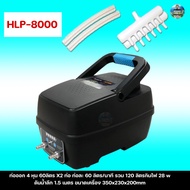 ปั้มลมสำรองไฟ Resun HLP-4000 / HLP-8000 ปั๊มลมอัตโนมัติ ใช้แบตเตอรี่ยามไฟดับ