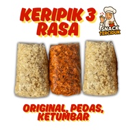 3-Flavored Curly Chips - Spicy Lime Leaf, Original, Coriander - Mixed Chips with 3 Flavors