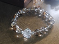 黃泥骸骨水晶手串|閃靈鑽|crystal