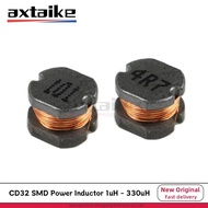 50PCS CD32 SMD Power Inductor 2.2 3.3 4.7 10UH 22 47 68 100 220 330UH Wire Wound Chip Power Inductan