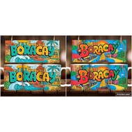 * 1 PC MUG WITH BOX * BORACAY COLORFUL MUG DESIGN 11oz with BOX SOUVENIR MUG