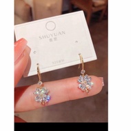 4-leaf clover earrings with padlock