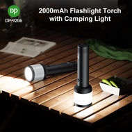DP 2000mAh Flashlight Torch with Camping Light DP-9206