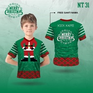 jersey anak natal 2023 kaos baju merry christmas