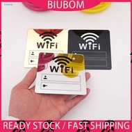 WiFi Signage Sticker Mirror Surface Account Password Acrylic WiFi Sign 3D Mirror Wall Sticker for Home