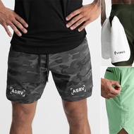 Asrv Men's Sports Jogging Shorts Summer Casual Quick Dry Comfortable Bottoms