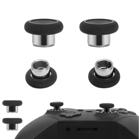 Controller Metal Rocker Cover and Thumbstick Joystick Cap For Xbox One Elite2 Replacement Analog Cap