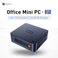 ใหม่ U59 Mini PC มินิพีซี 8GB + 256GB CPU Intel Celeron N5095 Quad-Core Bluetooth 2.4G/5.8G WIFI Dua