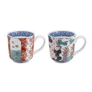 日本製2件裝320ML瓷器馬克杯 耳杯 咖啡杯 禮盒套裝