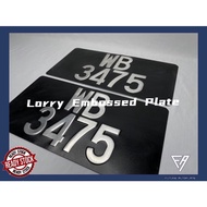 Lorry/van/car embossed number plate #nombor plat ketuk lori/van/kereta