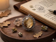 黃幽靈水晶 925銀吊墜