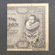 Senering 100 Gulden Coen 2 tahun 1925-1931, uang kuno Indonesia
