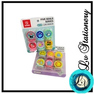 【LV】6in1 Fancy Teacher Stamp Teacher comments reward Chop