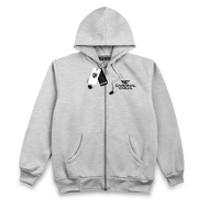 HITAM Distro 3C Cardinal casual Premium Text Black Zipper Hoodie Jacket for Men and Women/ Can Pay a