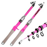 Portable Fishing Rod 150cm-240cm Lure Rods Telescopic Pole Ultra Short Travel Pesca Fast Action Surf Casting Spinning Jigging