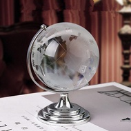 S/L Crystal Globe Model Ornaments 360 Terrestrial World Globes With Rotating Stand Earth Map Geograp