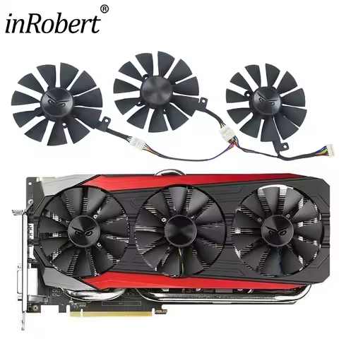 PLD09210S12HH Video Card Cooling fan replace for ASUS STRIX GTX980Ti R9 390 390X Graphics Card Coole