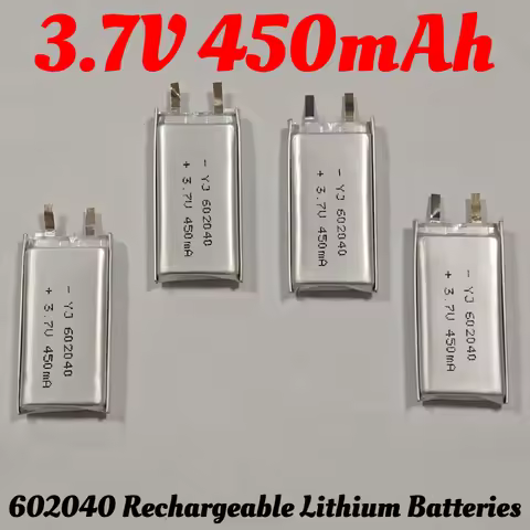 602040 Polymer 450mAhBattery Li Po 3.7V Lithium Battery DVR GPS Driving Recorder Bluetooth Headset M