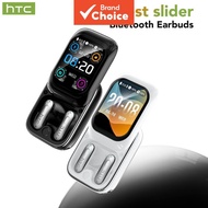 HTC NE48 Earphones AI Translator Earbuds Bluetooth 6.0 Latest Slider Touch Screen Smart Gesture Cont