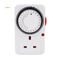 24-Hour Segmented Timer Switch-Energy-Saving Plug Timer Socket Kit-with Programmable Time Controller
