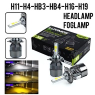 36W Car LED headlamp H4 H11 3 Colors Super Bright Yellow