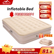 WTHB Inflatable Air Bed Mattress With Pump Portable  Single/Double Tilam Angin Camping Bed 40cm