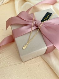 【母親節精選】羽毛墜飾對鍊女版 18KGF－伊卡洛斯 #簡約氣質復古