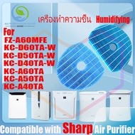🔥 ของแท้ 🔥 สำหรับ แผ่นกรอง ไส้กรองอากาศ sharp FZ-A60MFE、KC-D60TA-W、KC-D50TA-W、KC-D40TA-W、KC-A60TA、KC-A50TA、KC-A40TA air purifier Filter Humidifying HEPA&amp;Active Carbon ส้กรองเครื่องฟอกอากาศ