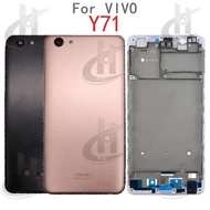 For Vivo Y71 Y71i Y71A Battery Back cover Housing LCD Front frame With Button