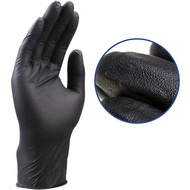 factory Nitrile Synethtic Gloves Black 2Pcs Food Grade Waterproof Allergy Free Disposable Work Safet