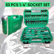 CR-V 53 Pcs 1/4" Socket Bit Set | Box Socket Set | Ratchet Box Set