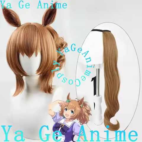 Cosplay Wig Uma Musume Pretty Derby Taiki Shuttle Cosplay Wigs Ears And Tail Horse Racing Girl Game 