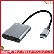 [ToolOutlet]2 in 1 Multiport Adapter PD100W & ข้อมูล USB C Dock 10Gbps Type-c Adapter สำหรับ AR แว่น