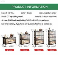 Spot goods✠❡NETEL Kitchen Rack  Pull-out multifunctional Dish Racks Enclosed Multi-Layer