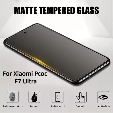 2Pcs Matte Frosted Tempered Glass for Xiaomi Pcoc F7 Ultra Pcoc F7 Pro Pcoc X7 Pro C71 X6 Neo Screen