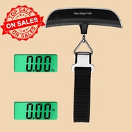 50 Kg/ 110lb Hand Pulled Hanging Scale Portable Electronic Scale Kitchen Scale Weighing Luggage L8k7