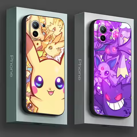 P-Pokemons Eeveelutions Pikachus Case For Poco X6 X7 X8 M6 M7 M8 F7 Pro Max For Xiaomi 17T PRO 12T 1