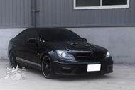 2011年賓士W204 C250 COUPE AMG 全車改C63樣式 駝峰引擎蓋 葉子版 前後包