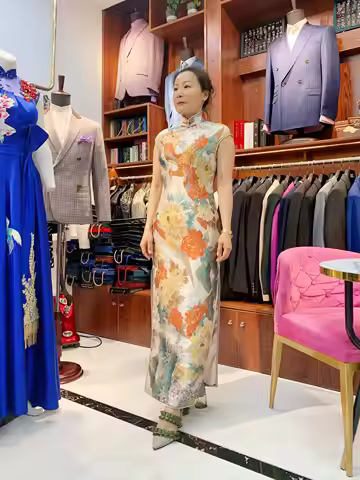 Tailor Shop Customized Temperament Banquet Celebrities China-Chic Retro Improved Cheongsam