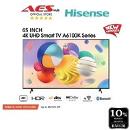 CAN SETUP Hisense 65 A6100K Inch 4K Smart TV UHD 65" LED TV Television 电视机 電視機 65A6100K 65A6100H