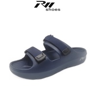 (Abellistory) RW Men Slipper Double Velcro Sandal Unisex Size 39-44 RW 5007A