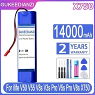 14000mAh For Ilife V50 V55 V8s V3s Pro V5s Pro V8s X750 Premium Replacement Robotic Vacuum Cleaner B