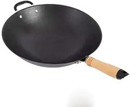 Cast Iron Wok Home Uncoated Manual Non-stick Pan Round Bottom Induction Cooker Gas Stove Wok Frying Pan Cooking Non Stick Pan vision