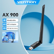 Vention USB WiFi Adapter AX900 5dBi High Gain Antenna Dongle 5GHz 2.4GHz Dual Band WiFi Connector fo